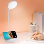 Gesto Rechargeable Battery Operated Desk Lamp – 3 Level Brightness Led Light Study Lamp for Students,Touch Control Eye Caring Night Light for Study Room | Work from Home Portable Reading Light