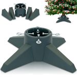 Festive Fix Christmas Tree Stand – Heavy-Duty 6ft Holder with Water Reservoir, Stable Base for Real Trees, Quick Assembly with Metal Bolts