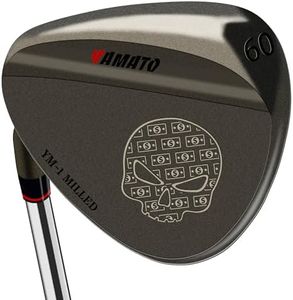 Yamato Left Handed Golf Wedge Set 52 56 60 & Individual Wedges – Forged, CNC Milled Sand, Lob, Gap, Pitching Wedge for Lefties(LH01-60 Degree)