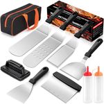 MSKC Griddle Accessories Kit for Blackstone Grilling Accessories Camp Chef Black Stone Flat top Griddle Spatula Tools Accessory Set Outdoor Backyard Flattop Barbecue Cooking Gift for Men (10 Piece)