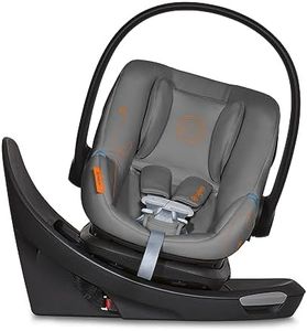 Cybex Aton G Swivel Infant Car Seat with 180-Degree Rotate, Linear Side-Impact Protection, 11-Position Headrest, SensorSafe & Safelock Base, Lava Grey
