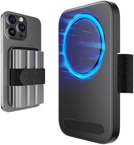JSAUX Magnetic SSD Clip Designed for iPhone 16 15 Pro & Pro Max, Filming Accessories for Recording ProRes to SSD & M.2, with Adjustable Velcro Strap and Powerful Magnet to Hold External Storage-Basic