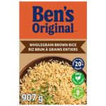 BEN'S ORIGINAL Whole Grain Brown Rice, Boxed Rice, 907g Box