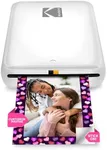 KODAK Step Instant Smartphone Photo Printer - Portable Mini Color Wireless Mobile Printer - Zink 2x3” Sticky-Back Photos - Bluetooth Compatible with iOS & Android Devices - Fun Editing App - White