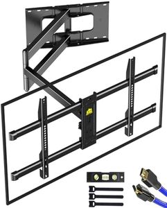 FORGING MOUNT Long Arm TV Mount Full Motion Wall Mount TV Bracket with 43 inch Extension Articulating Arm TV Wall Mount, Fits 42 to 80 Inch Flat/Curve TVs Holds up to 100 lbs,VESA 600x400mm Compatible