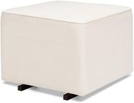 DaVinci Universal Gliding Ottoman in Performance Cream Linen, Greenguard Gold & CertiPUR-US Certified