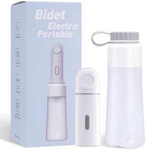 Portable Travel Bidet 350ml Portable Electric Rechargeable Travel Bidet with 2 Pressure Options Water Sprayer for Toilet & Personal Hygiene Cleaning