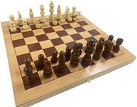 CLASSIC WOODEN FOLDING CHESS BOARD 