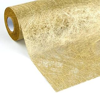 WELTRXE Chemin de Table en Tissu Non-Tissé Décoratif Réutilisable, Courroie de Table Elégante, Décoration de Table 30cm pour Fêtes, Célébrations (Or, 30cm x 10m)