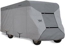 S2 Expedition Class C RV Covers by Eevelle | Marine Grade Waterproof Fabric Roof | Tan and Gray