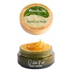 Mintree Organic Olive Sugar Body Scrub with Ceramides & Collagen | Tan Removal & Brightening Bathing Scrub | Removes Dead Skin | Reduces Ingrown Hair | Soft & Smooth Skin | Body Scrub for Men & Women (150 G, Olive it up)