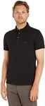 Tommy Hilfiger Men's 1985 Slim Short-Sleeve Polo, Black (Black), L