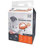 M-PETS Easy Fix Puppy Training Pads, Perfect for Travel, Super Absorbent, Leak-Proof, Odour Control & Quick Dry for Effective Potty Training, Suitable for Puppies, Senior Dogs - 90x60cm (Pack of 30)