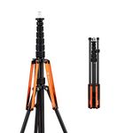 Fotopro Carbon Fiber Light Stand 78 Inch Adjustable Tripod Stand for Photography,Speedlight,Flash,Softbox Strobe Light,Camera