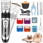 Dog Clippers , Cordless Dog Grooming Clippers for Thick Coats , Professional Dog Grooming Kit , Dog Hair Trimmer , Low Noise Dog Shaver Clippers , Quiet Pet Hair Clippers Tools for Dogs Cats