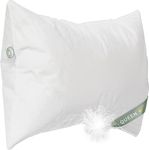 East Coast Bedding European 800 Fill Power White Goose Down Pillow. (Queen)