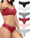 Levao Cotton Thongs Underwear for Women Breathable Thongs t Back Women No Show Stretch G-String Thong Panties