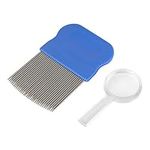 Ezy Dose Kids Lice and Eggs Comb, Hair Care for Baby, Toddler, Adult, Stainless Steel Pin Teeth