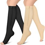 CHARMKING 2 Pairs Zipper Compressio