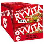 Ryvita Original Crispbread | Low Fat | Healthy Snack | High in Fibre | 16 PACKS of 250g