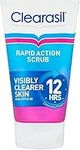 Clearasil Rapid Action Exfoliating Scrub, For Acne Prone Skin, Unclog Pores, Reduces Blackheads, Pimples & Excess Oil, Everyday Spots Prevention, 125 ml