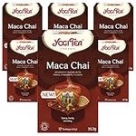 Yogi Tea, Maca Chai, Organic Herbal Tea, Blend of Cinnamon, Cloves and Maca, 6 Packs x 17 Tea Bags (102 Teabags Total)