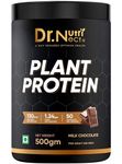 Dr.Nutrinect Plant Protein Powder, Organic Pea & Rice Isolate | Vegan Protein Powder 28g with 50 Vitamins & Minerals | Protein Supplement For Men & Women 500 gm (Pack of 1)