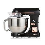 Tower T12033RG 3-in-1 5L Stand Mixer with 6 Speeds and Pulse Setting, 1000W, Rose Gold