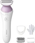 Philips Female Grooming Lady Shaver Series 6000, Cordless Wet & Dry use, 4 accessories, BRL136/00