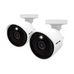 Night Owl Wired Ultra 4K HD Indoor/Outdoor Add-on Cameras with Built-in Motion-Activated Spotlights, 100 ft. of Night Vision, 100° Wide Viewing Angle and L2 Color Boost Technology (2-Pack)