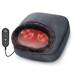 COMFIER Heated Foot Warmer,Shiatsu Foot Massager with Heat,Kneading Back Massager with Heating Pad, Electric Feet Massager Machine,Gift for Him,Her