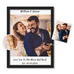 Custom Diamond Painting Kits – Personalized Picture & Text Diamond Art, Private Picture Arts Craft Decor for Adult Kid Birthday Fathers Mother's Valentine's Day Gift, 11.8×15.7 Inch