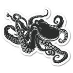 AK Wall Art Octopus Black Vinyl Sticker - Select Size