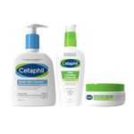 Cetaphil Ultra Hydrating Sensitive Skin Skincare Set, Gentle Skin Cleanser 236ml + Hyaluronic Acid Day Moisturiser 88ml + Night Cream 48g