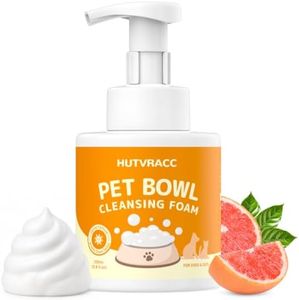Natural Pet Bowl Cleaner Mousse - Enzyme Dog & Cat Dish Soap (11.8 oz), Removing Slime, Odor & Biofilm | Ideal for Food Dishes, Water Fountains & Pet Toys