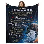 to My Husband Blanket Anniversary Birthday Gifts for Husband from Wife Best Gifts for Husband I Love You Blanket Ultra-Soft Micro Light Weight Warm Bed Plush Throw Blanket (to My Husband, 50"x60")