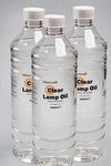 CLEARCRAFT 3 X 1 LITRE PACK OF ODOURLESS SMOKELESS INDOOR LAMP OIL WITH FUNNEL