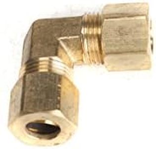 LTWFITTING 5/16-Inch OD 90 Degree Compression Union Elbow,Brass Compression Fitting(Pack of 5)