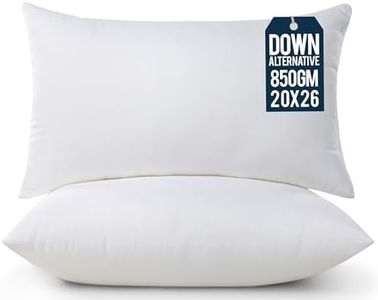 Utopia Bedding Throw Pillows Insert (Pack of 2, White) - 20 x 26 Inches Bed and Couch Pillows - Indoor Decorative Pillow