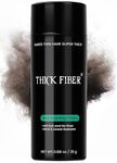 Thick Fiber- Hair Building Fibers - Hair Fibers For Thin & Fine Hair -Hair Thickening Fibers For Men & Women (Dark Brown, 25 g (Pack of 1)