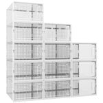 MYHMCT Shoe Storage Box, 12 pcs Shoe Boxes clear stackable Shoe Storage Organiser Containers space saver with Lids shoe storage cabinet for Entryway Closet Women/Men, Fit up to UK 9.5 (White)