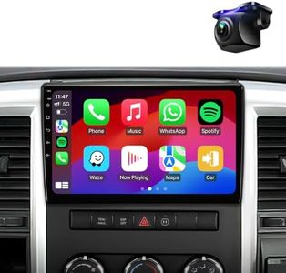 Car Stereo Radio Upgrade Replacement for Dodge RAM Pickups 1500/2500/3500 2009 2010 2011 2012 with 10.2'' Touch Screen/Wireless CarPlay/Android Auto//Android12/FM RDS/GPS Navigation/HD Backup Camera