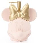 Jay Franco Disney Minnie Mouse Soap Dispenser - Pink Resin Lotion Pump - Bathroom Décor