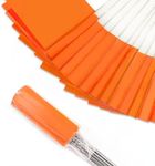 Zozen 50Pack Fluorescent Orange Marking Flags, Writable | Yard Flags - 15x4x5 Inch, Marker Flags, Lawn Flags Markers, Irrigation Flags, Landscape Flags, Sprinkler Flags, Survey Flags, Marker Flags For