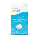 Bottle Bright Single Pack (12 Tablets)- Clean Stainless Steel, Thermos, Tumbler, Insulated and Reusable Water Bottles –Cleaning Tablets are Easy and Safe to Use