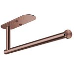 VAEHOLD Adhesive Paper Towel Holder Under Cabinet Wall Mount for Kitchen Paper Towel, Black Paper Towel Roll Holder Stick to Wall, SUS304 Stainless Steel (Rose Gold)