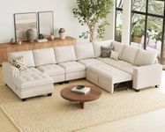 Belffin Velvet Beige Large L-Shaped