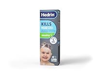 Hedrin Head Lice Shampoo & Comb Kit, Kills Head Lice & Eggs in 5 Minutes, Clinically Tested, Suitable for Adults & Children, 100ml (4 x 25ml Treatments), (Formerly All-in-One - Packaging May Vary)