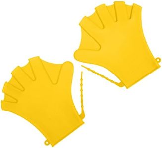 Gatuida 1 Pair Swimming Gloves Swim Paddles Hand Flippers Mittens Kids Surfing Webbed Gloves Mens Glives Webbed Swim Gloves Pool Gloves Aquatic Adjustable Silica Gel Man Swimming Pool