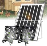 Zhitaoxun 20W Solar Dual Fan Kit,IP